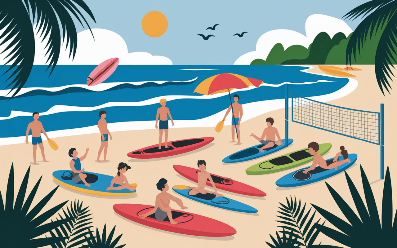 surf et loisirs plage du santana surveillance