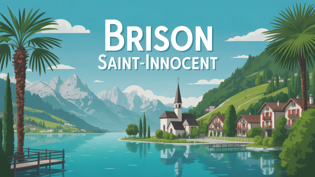 brison saint innocent village lac palmiers montagnes