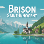 brison saint innocent village lac palmiers montagnes