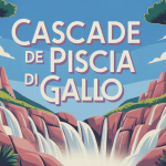 Cascade de Piscia vue panoramique montagne