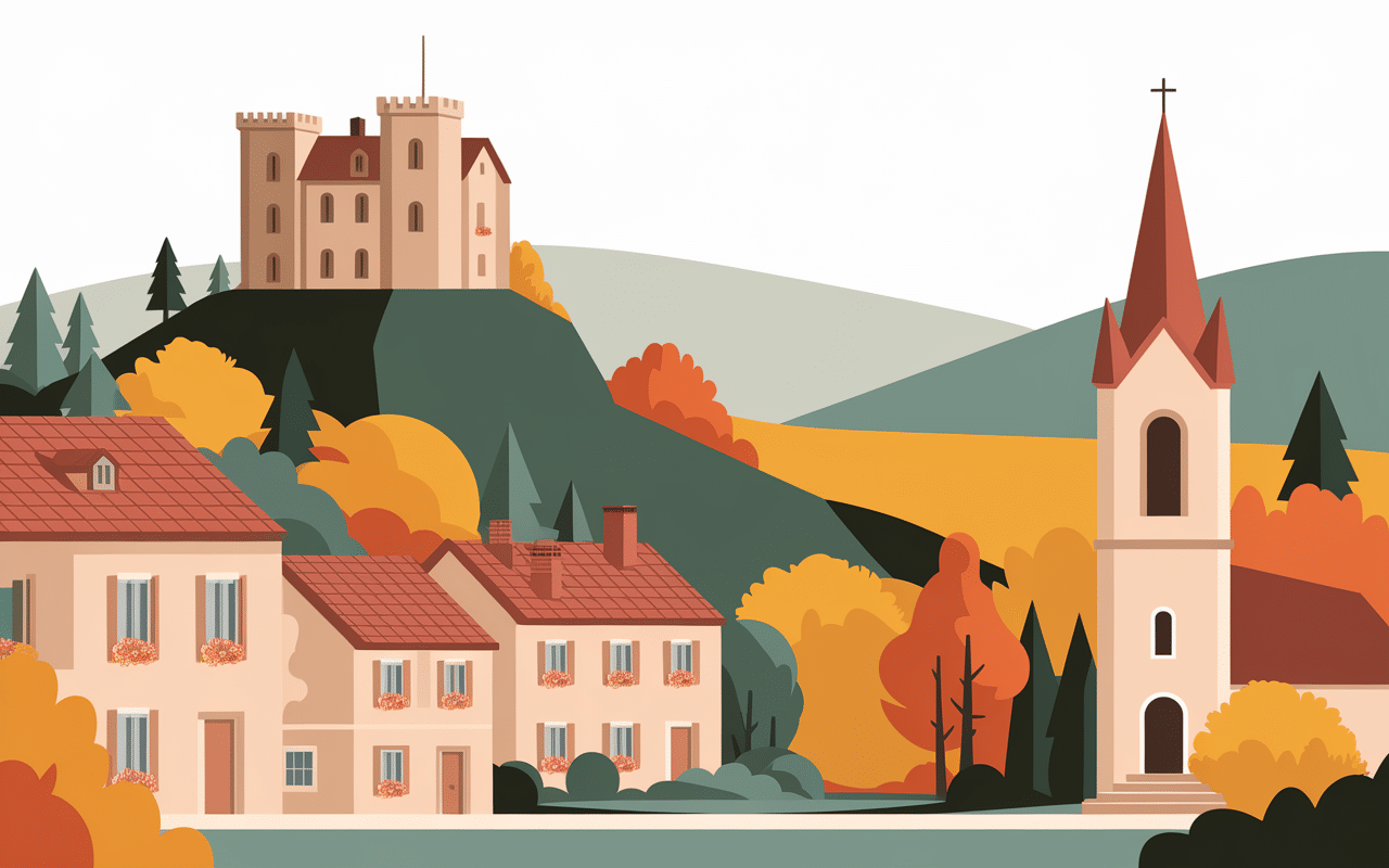 vue panoramique chateau de bayon colline lorraine