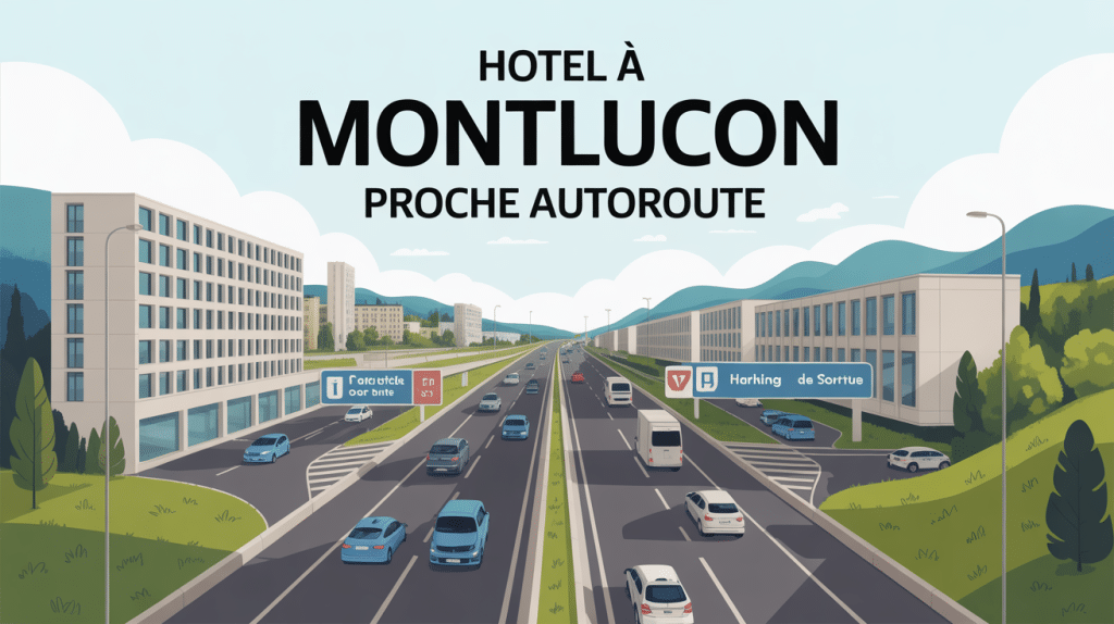 hotel montluçon proche autoroute panneau sortie moderne