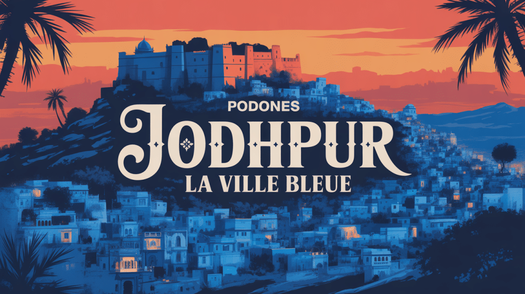 vue panoramique inde ville bleue jodhpur fort