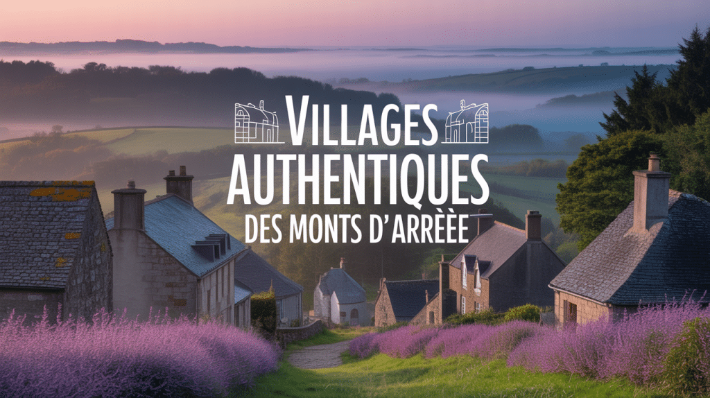Village breton typique dans les plus beaux villages des Monts d'Arrée
