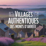 Village breton typique dans les plus beaux villages des Monts d'Arrée