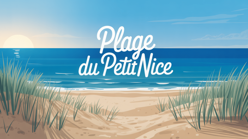 Vue aérienne plage du Petit Nice sable océan dunes