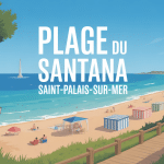 vue panoramique plage du santana avec phare et cabanes