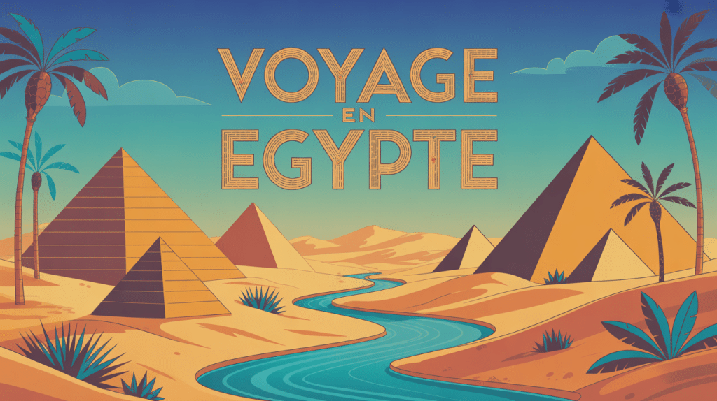 que faire en egypte illustration paysage pyramides
