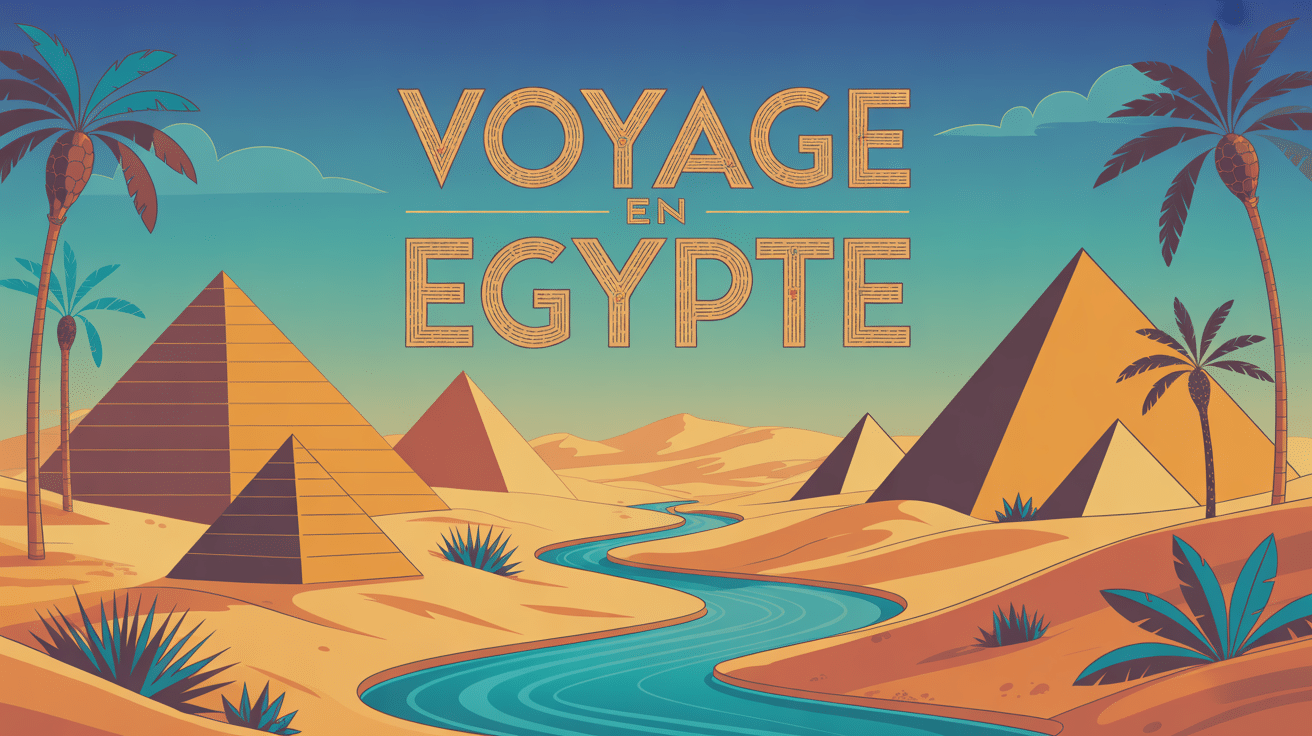 que faire en egypte illustration paysage pyramides