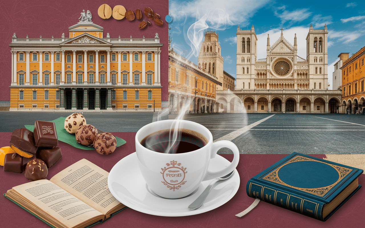 Collage artistique sites visiter Turin en 1 jour