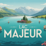 Visiter le lac Majeur illustration panorama lac montagnes îles
