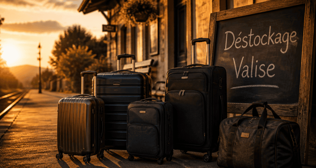 destockage valise valises haut de gamme quai gare