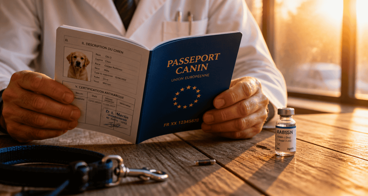 Passeport chien prix carnet vétérinaire