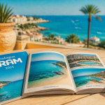 catalogue fram 2025 sur terrasse vue mer
