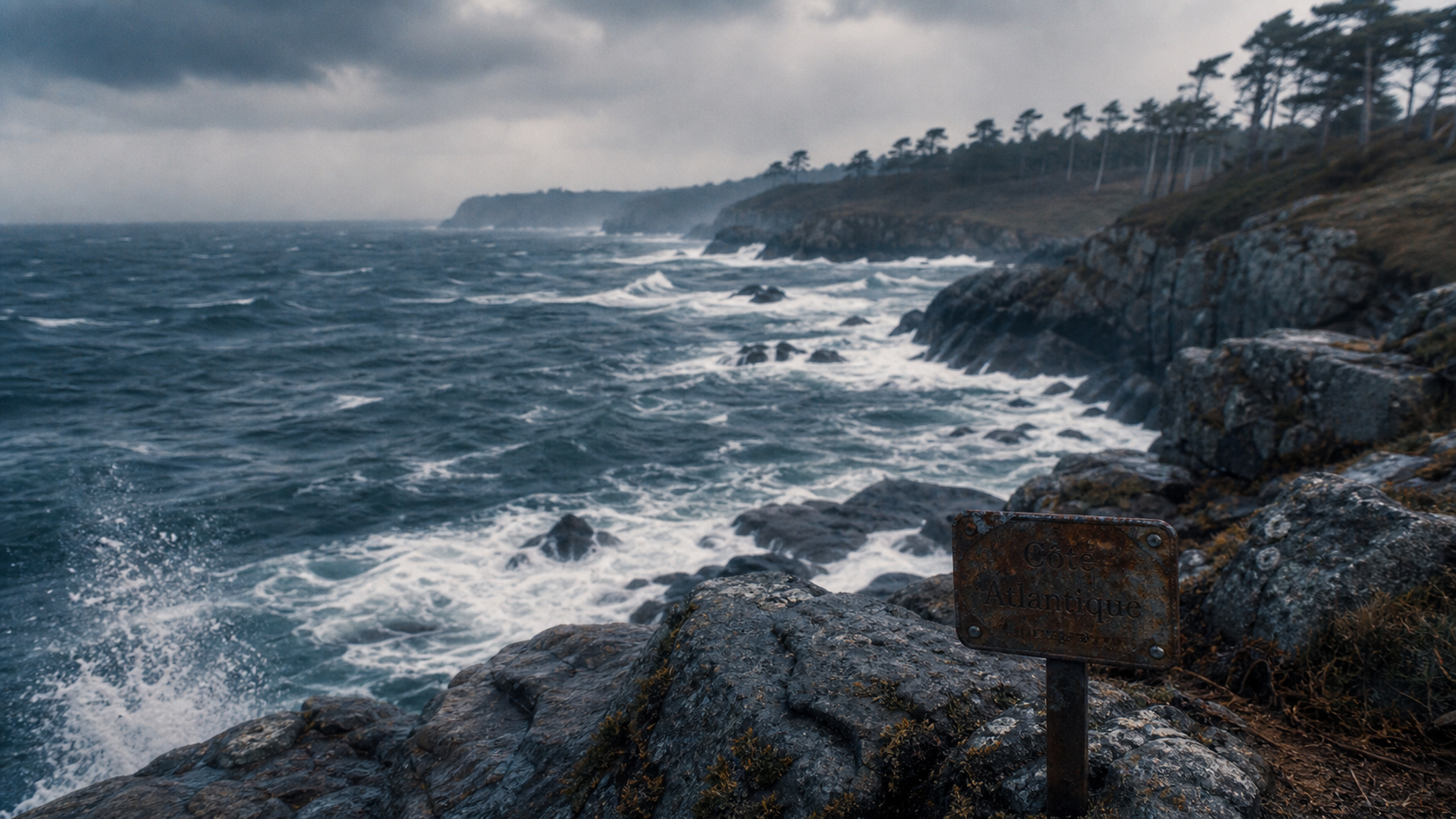 Côte atlantique française : ocean et rochers, escales calmes