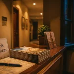 Hotel pas chers à colmar : réception d’un hôtel économique