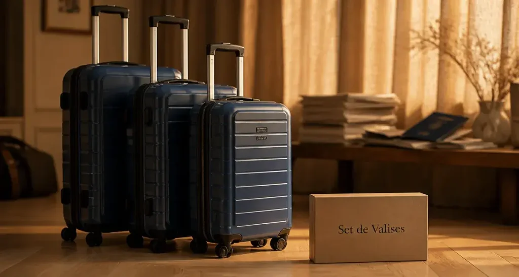Set de valise 3 valises cabine moyenne grande