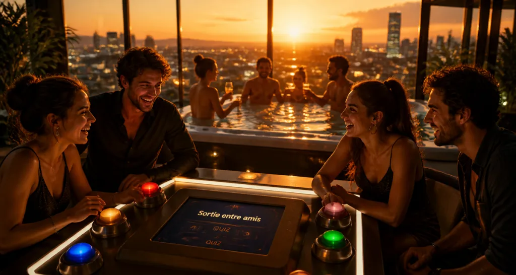 sortie entre amis originale autour d'un quiz et spa