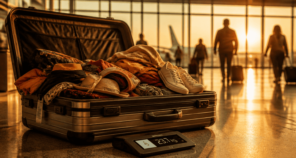valise 95 litres combien de kg sur balance