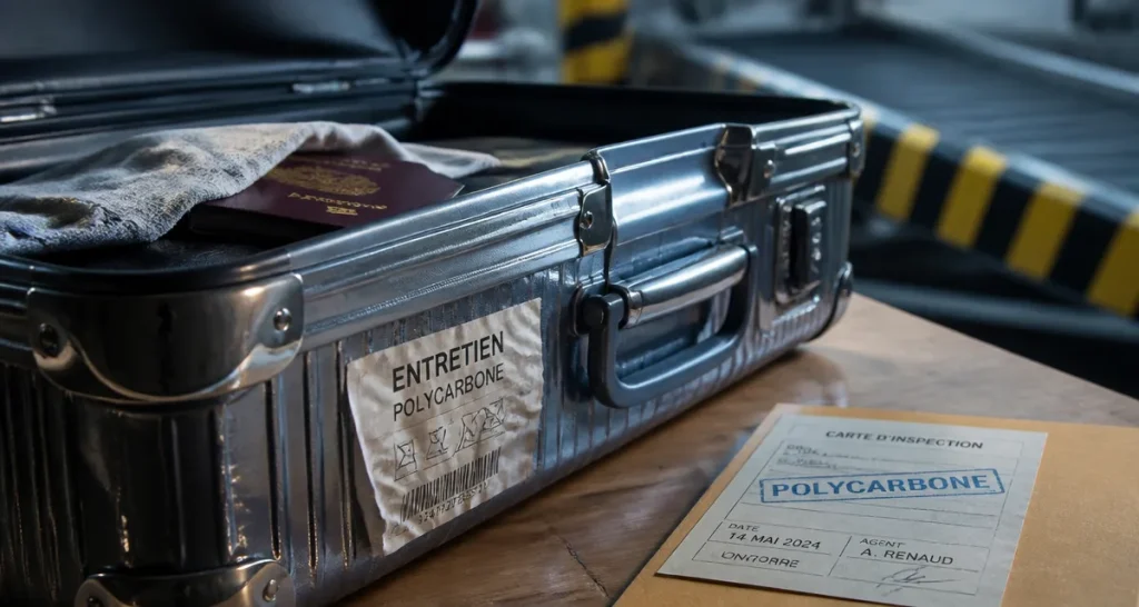 Valise polycarbonate : bagage indestructible, ouvert, détails