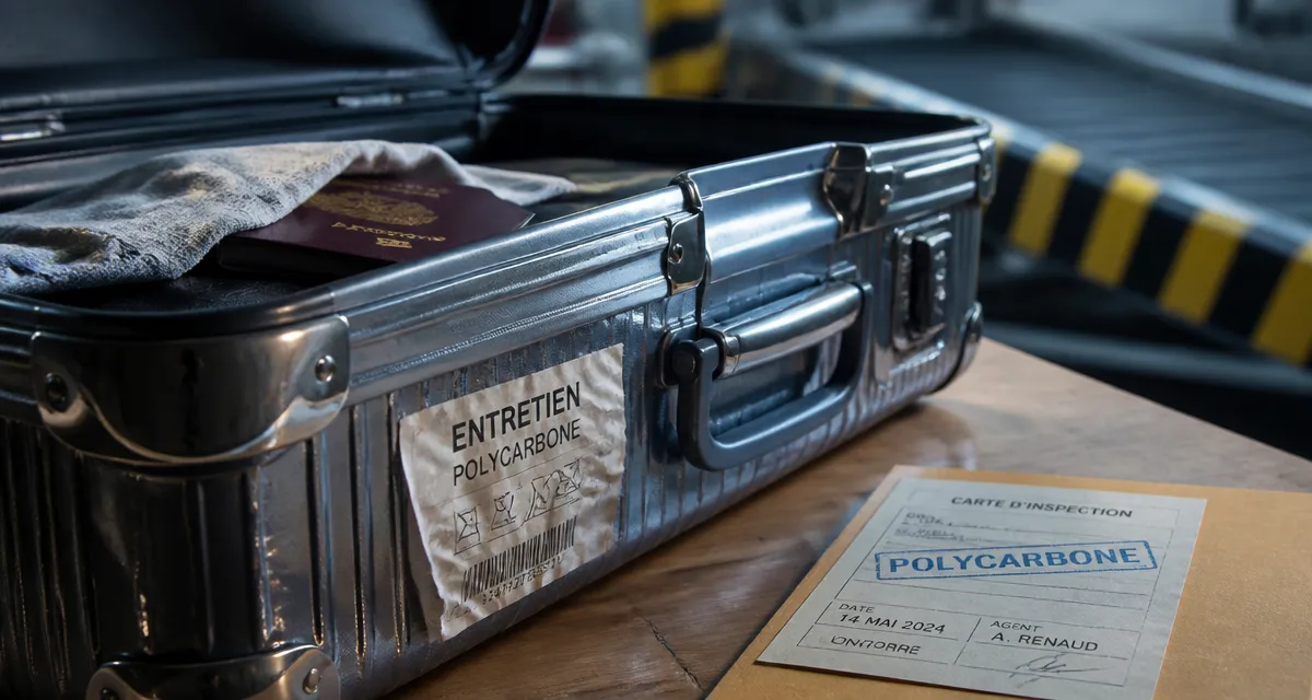 Valise polycarbonate : bagage indestructible, ouvert, détails