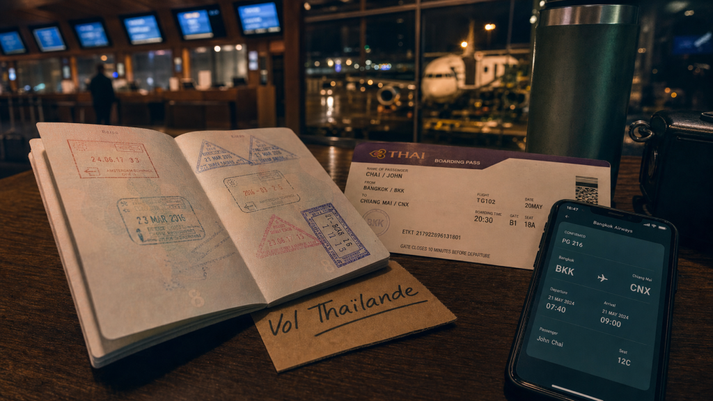 Vols gratuits Thaïlande : passeport, réservation et billet avion