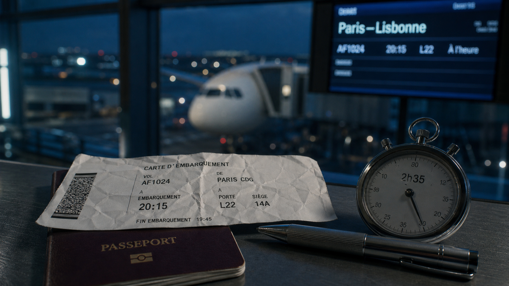 Durée vol Paris Lisbonne : 2h35, aéroports et départs