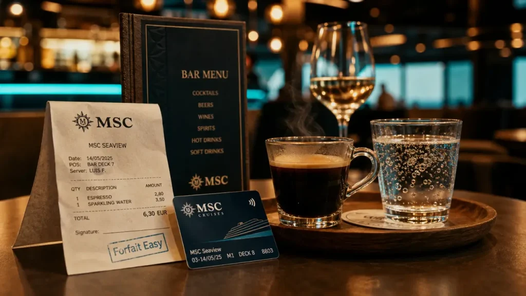 Forfait boisson MSC : Easy, Premium Extra et les limites à vérifier avant d’embarquer