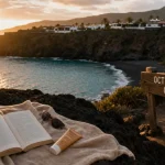 Meteo canaries octobre : crique turquoise à 24°C, plage aux Canaries