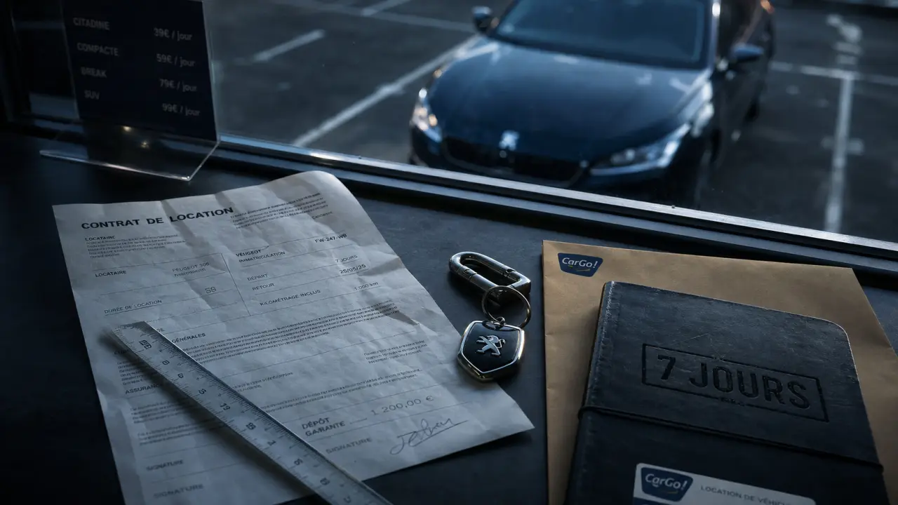 Prix location voiture pour une semaine : contrat de location et budget