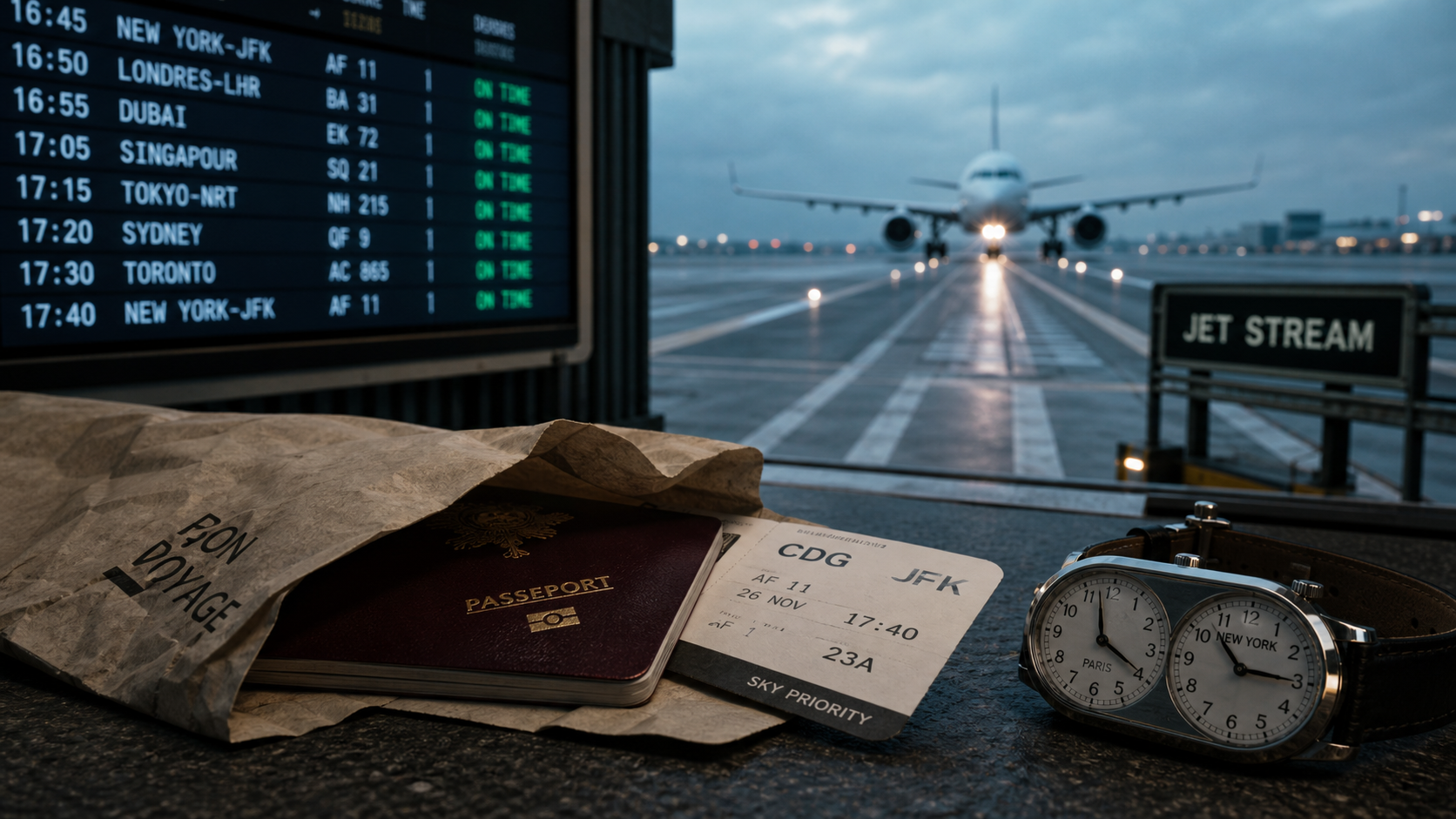Temps Paris New York en avion : 7h à 8h30