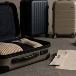 Bagagerie pas cher : valise cabine rigide solide, coins ABS et fermeture éclair TSA