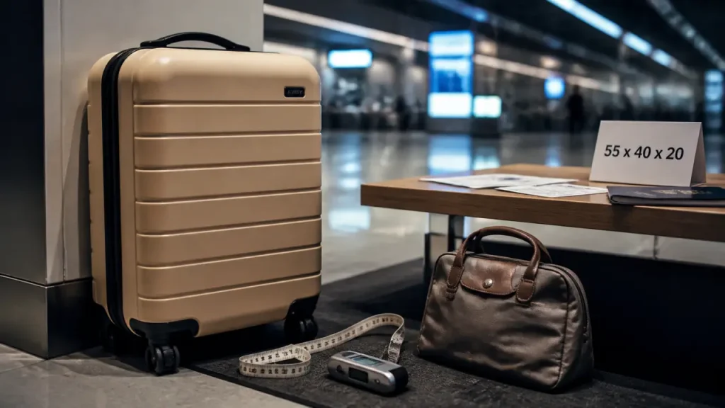 Volotea bagage cabine : 55 x 40 x 20 cm, 10 kg et 50 € de frais à éviter
