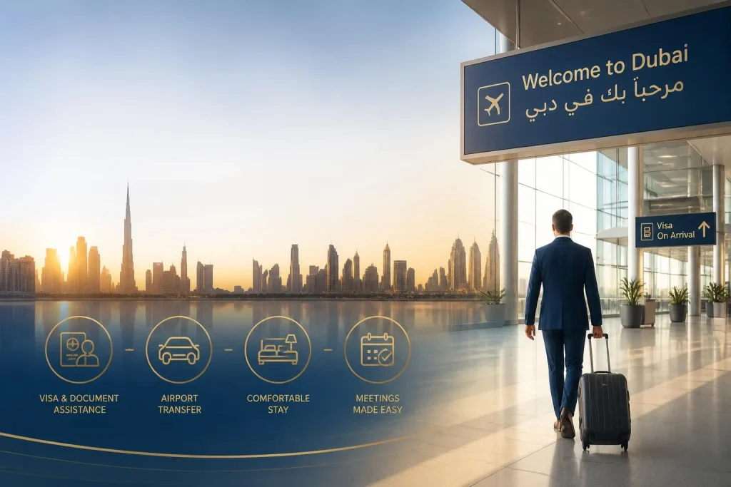 Voyage d’affaires à Dubaï : délais, visa et logistique pour un séjour sans friction