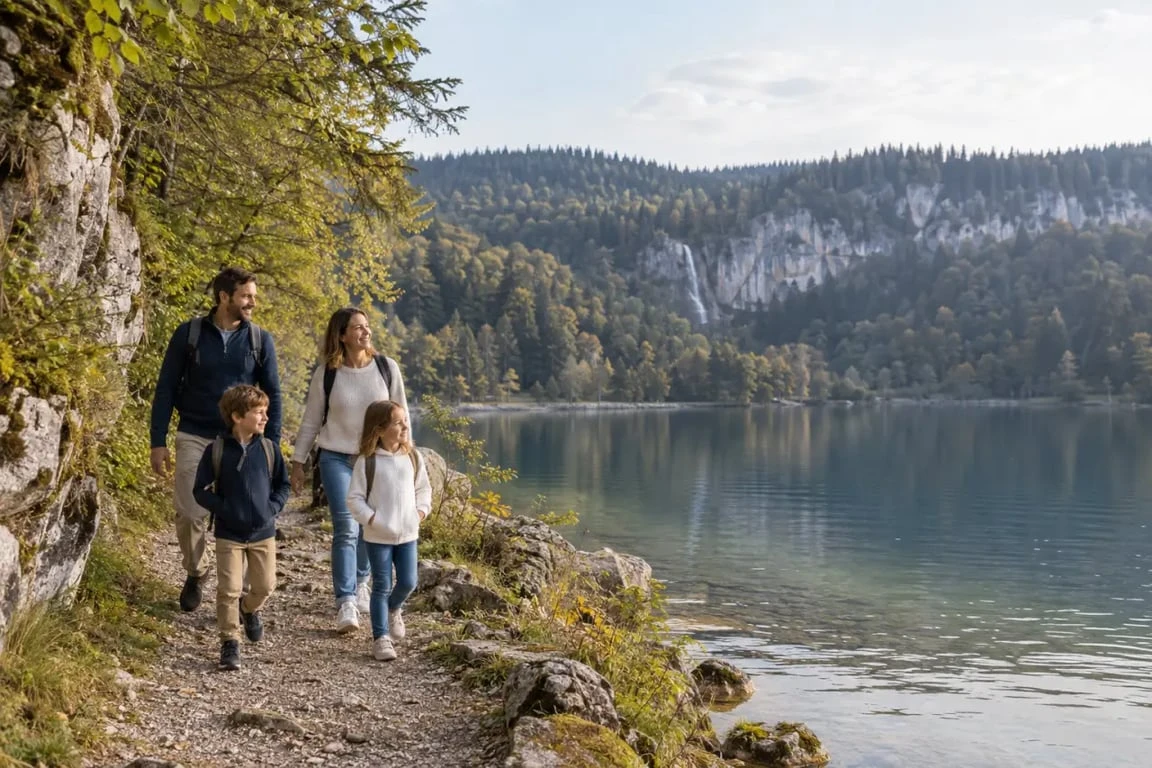 Destination idéale vacances en famille en France autour d'un lac du Jura