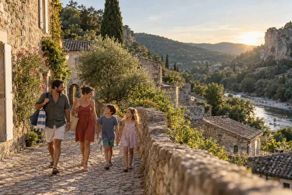 Destination idéale vacances en famille en France en Ardèche