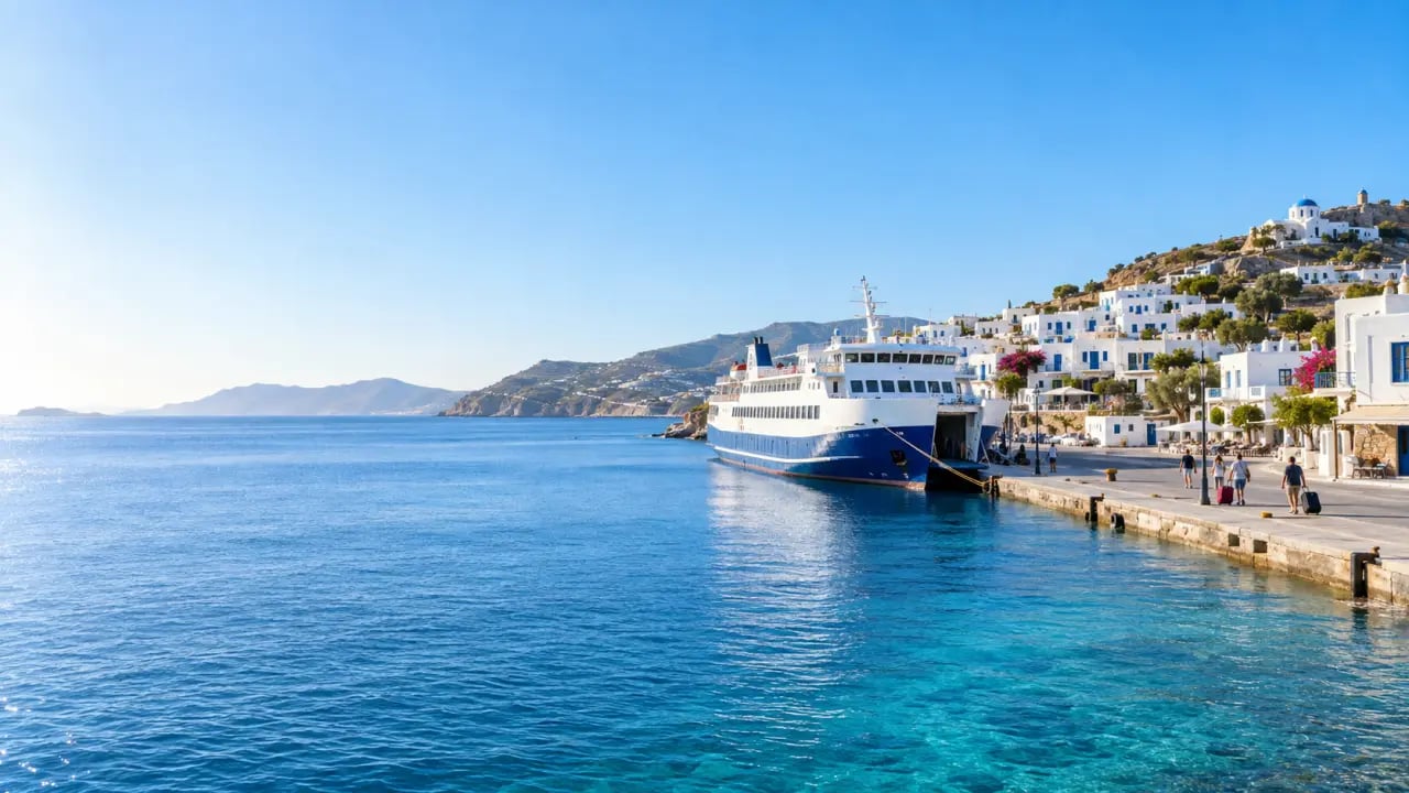 Préparer son premier voyage dans les îles grecques en été dans un port des Cyclades