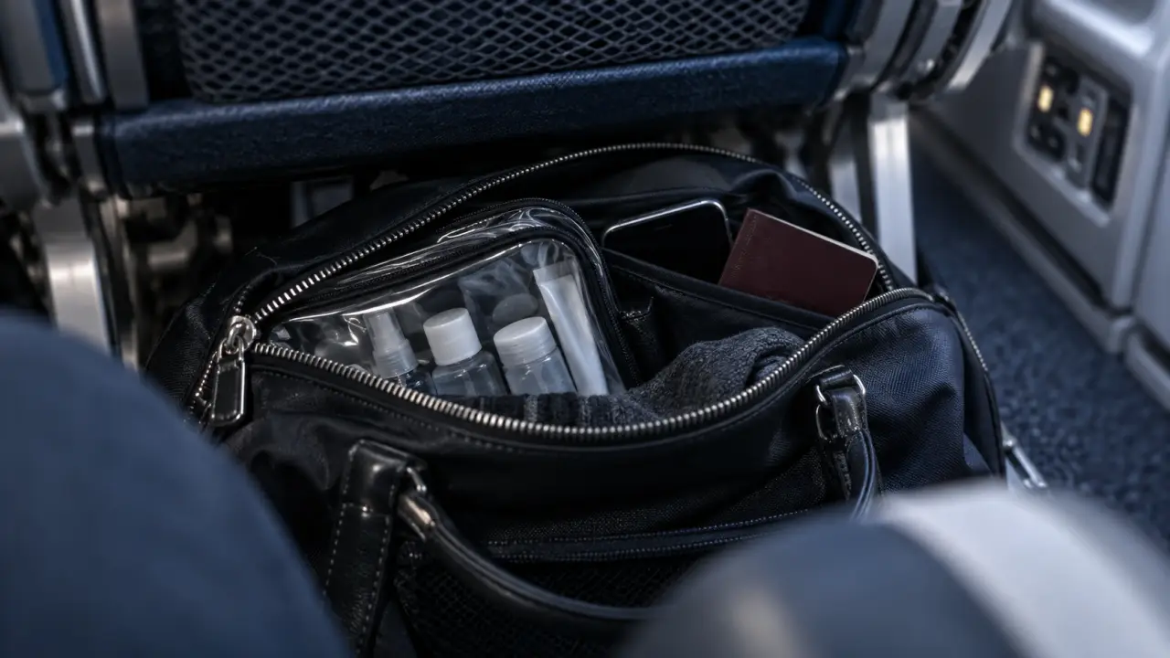 sac a main dans avion sous le siège : dimensions à respecter