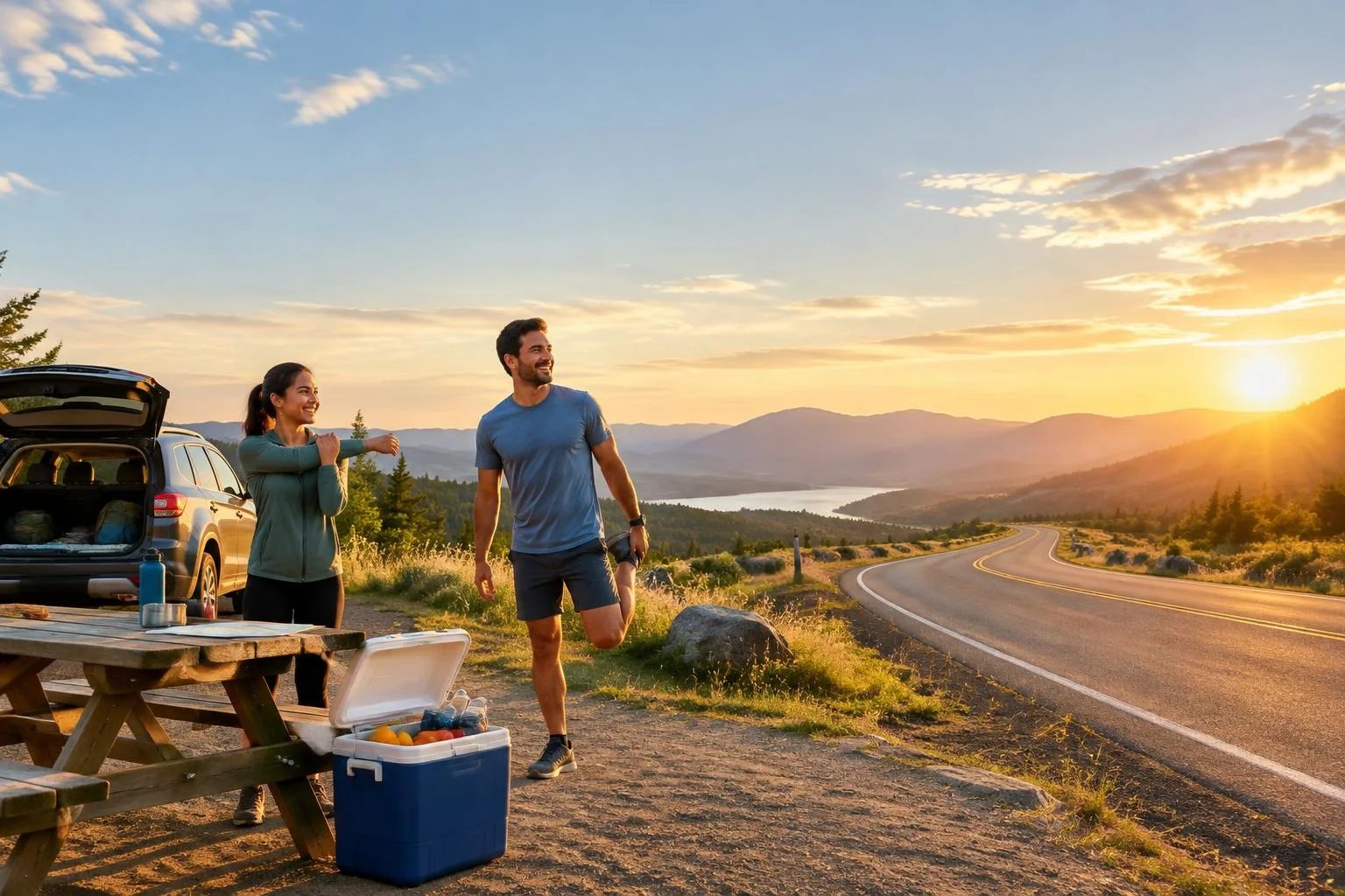 Pauses bien-être : vigilance et sécurité en road-trip
